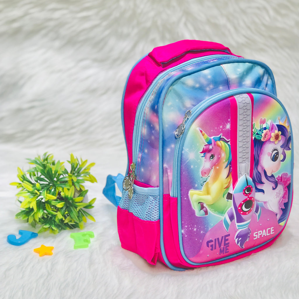 Premium Quality Backpack Pink Unicorn School Bag for Girls of Preschool, Prep and Nursery BG5538A