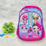 Premium Quality Backpack Pink Dolls School Bag for Girls of Preschool, Prep and Nursery BG5538B