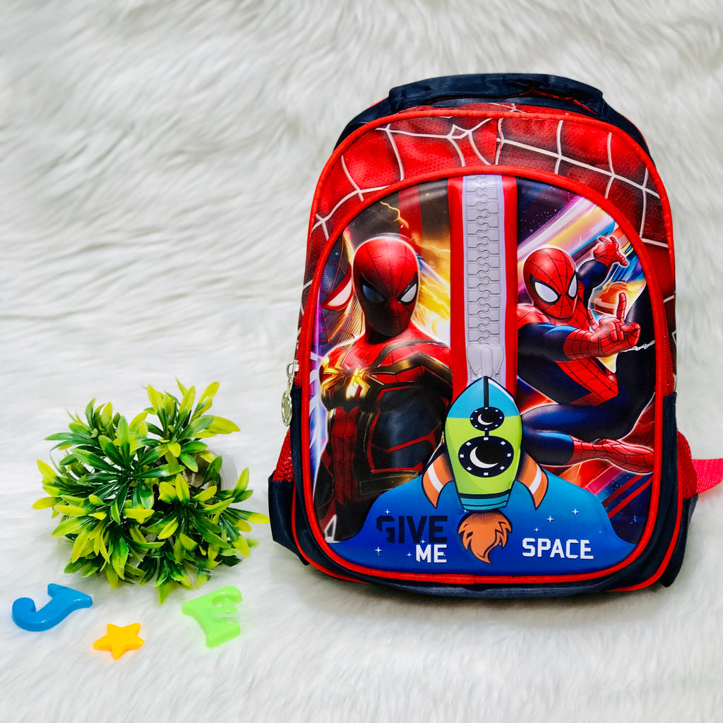 Premium Quality Backpack Spider Man School Bag for Boys of Preschool, Prep and Nursery BG5538C