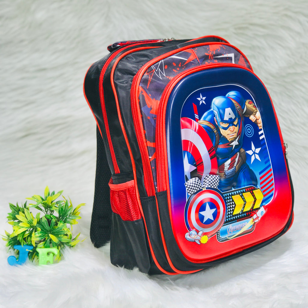 Black Avengers 16 Inches Premium Quality Boys School Bag BG5544C