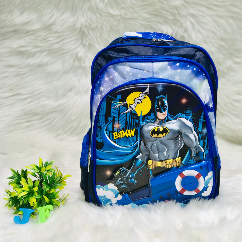 Navy Blue Batman 16 Inches Premium Quality Boys School Bag BG5544D