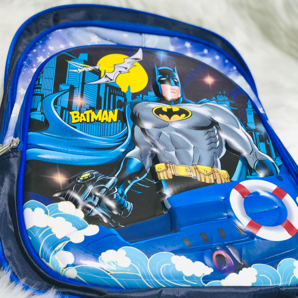 Navy Blue Batman 16 Inches Premium Quality Boys School Bag BG5544D