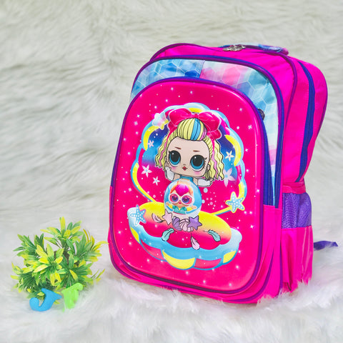 Pink Barbie 16 Inches Premium Quality Girls School Bag BG5544E