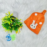 Orange Cute Rabbit Toddlers Hat Winter Knitted Woolen Warm Cap CP5076C