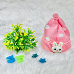 Pink Cute Rabbit Toddlers Hat Winter Knitted Woolen Warm Cap CP5076D