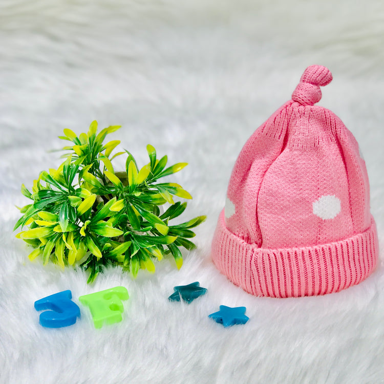 Pink Cute Rabbit Toddlers Hat Winter Knitted Woolen Warm Cap CP5076D