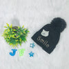 Black Winter Baby Knitted Woolen Warm Cap  (1-3 Years) CP5077B