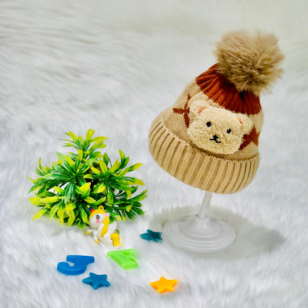 Kahki Baby Winter Woolen Warm Cap CP5078F