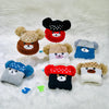 Brown & Beige Bear Face Knitted Woolen Warm Cap (3-24 Months) CP5080B