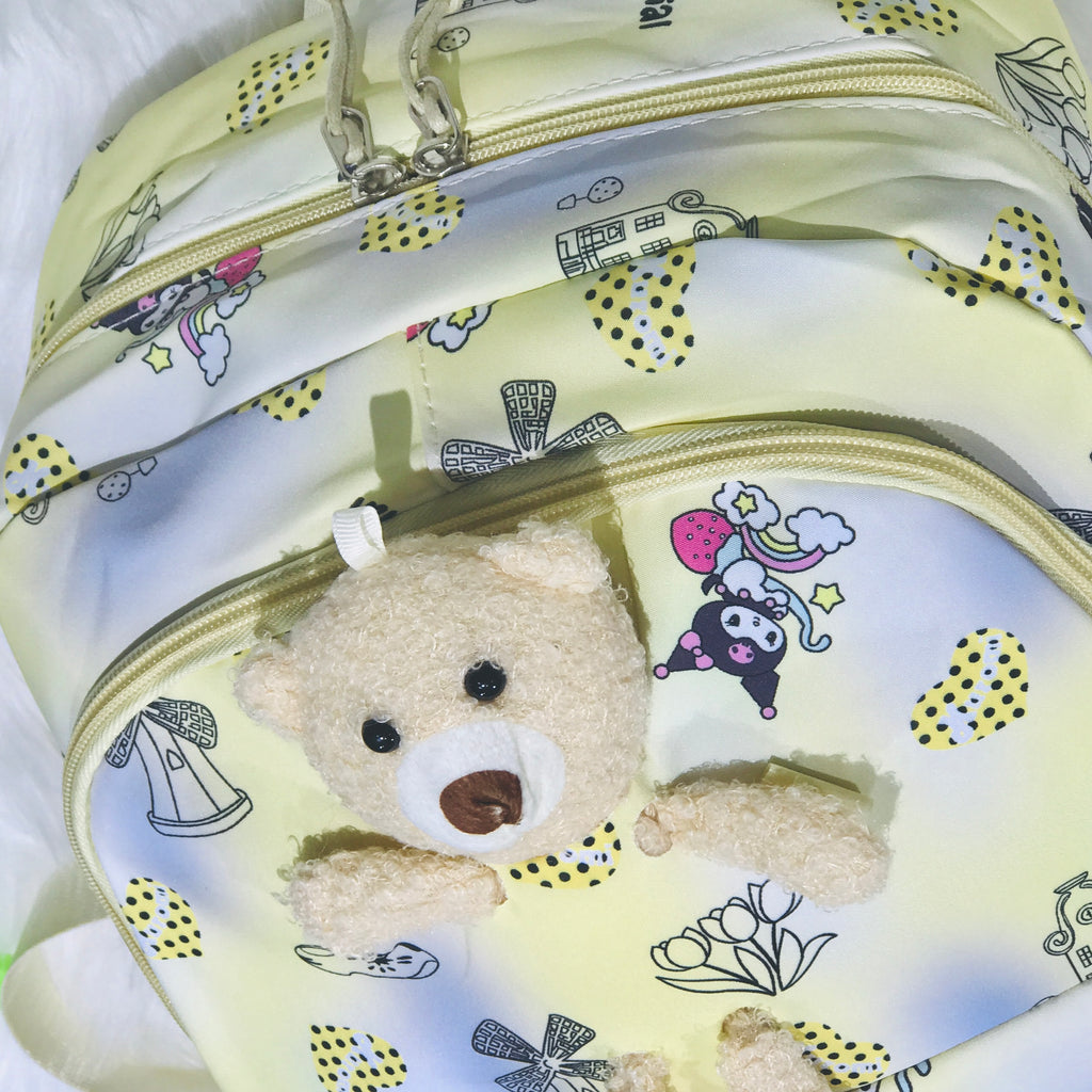 Yellow Diaper Bag for Mother Travel - Baby Bear Diaper Backpack Bag BG5547A