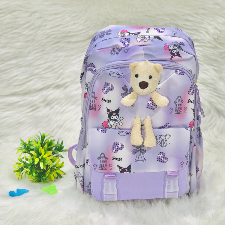 Purple Diaper Bag for Mother Travel - Baby Bear Diaper Backpack Bag BG5547C