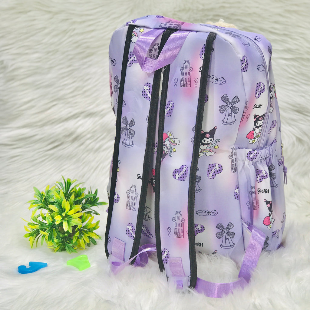 Purple Diaper Bag for Mother Travel - Baby Bear Diaper Backpack Bag BG5547C