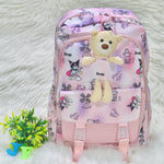 Pink Diaper Bag for Mother Travel - Baby Bear Diaper Backpack Bag BG5547D