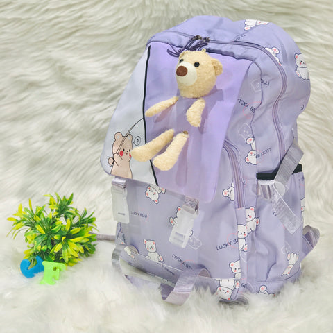 Purple Diaper Bag for Mother Travel - Baby Bear Diaper Backpack Bag BG5548A