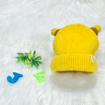 Yellow Winter Baby Fashion Knitted Woolen Warm Cap CP5069D