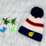 Navy Blue Winter Warm Hat with Fleece Lining Warm Cap CP5074C