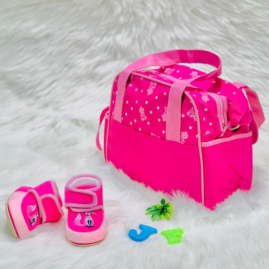 Mother Travel Pink Baby Diaper Bag BG5550A