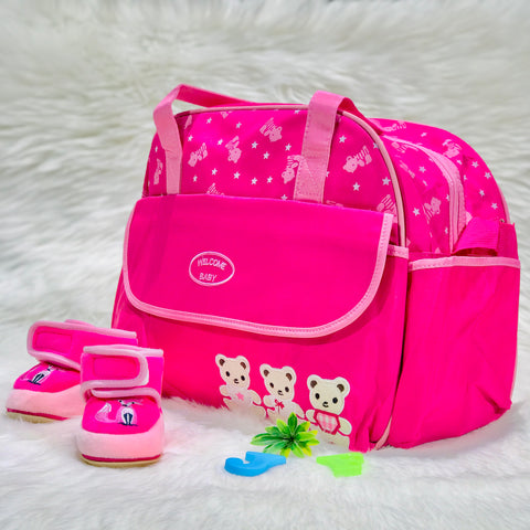 Pink Mother Travel Baby Diaper 2 PCs Bag BG5551A