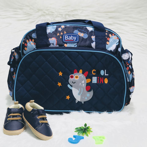 Large Mother Travel Baby Diaper 2 PCs Navy Blue Bag BG5552B