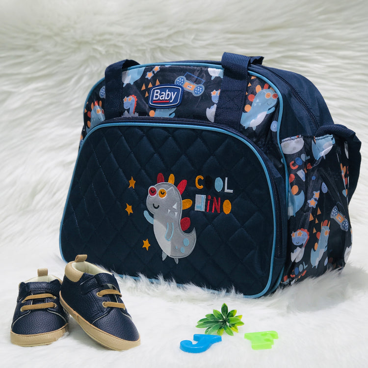 Large Mother Travel Baby Diaper 2 PCs Navy Blue Bag BG5552B