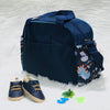 Large Mother Travel Baby Diaper 2 PCs Navy Blue Bag BG5552B