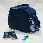 Large Mother Travel Baby Diaper 2 PCs Navy Blue Bag BG5552B