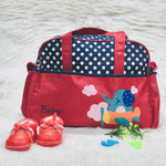 Red Large Capacity Mother Travel Baby Diaper 2 PCs Bag BG5553A