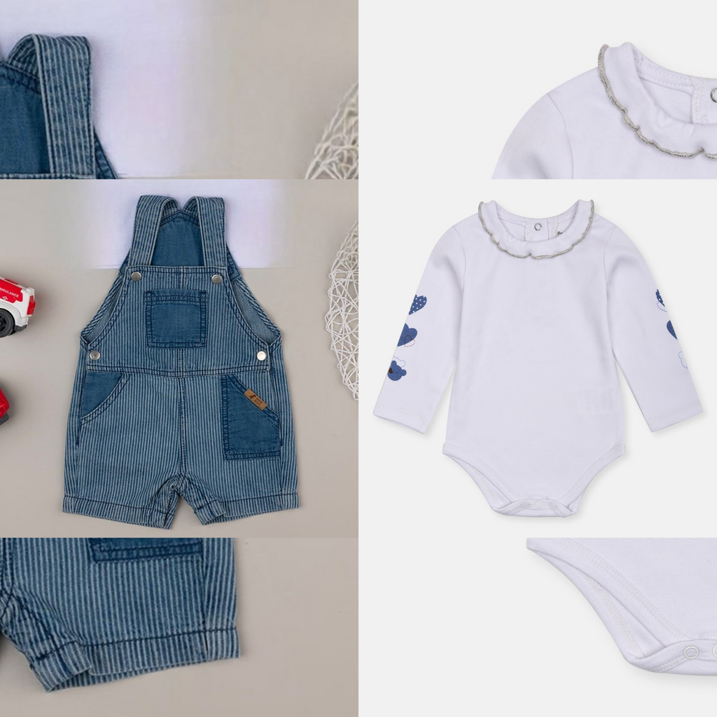 Prenatal 2 Piece Set Romper & Dungaree DNG6010