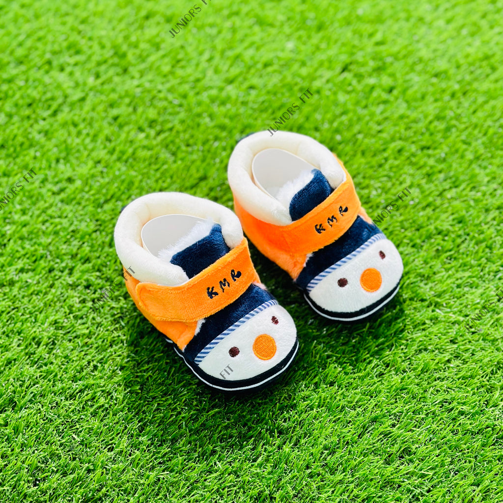 KMR Happy Face Orange Warm Winter Shoes SH7002A