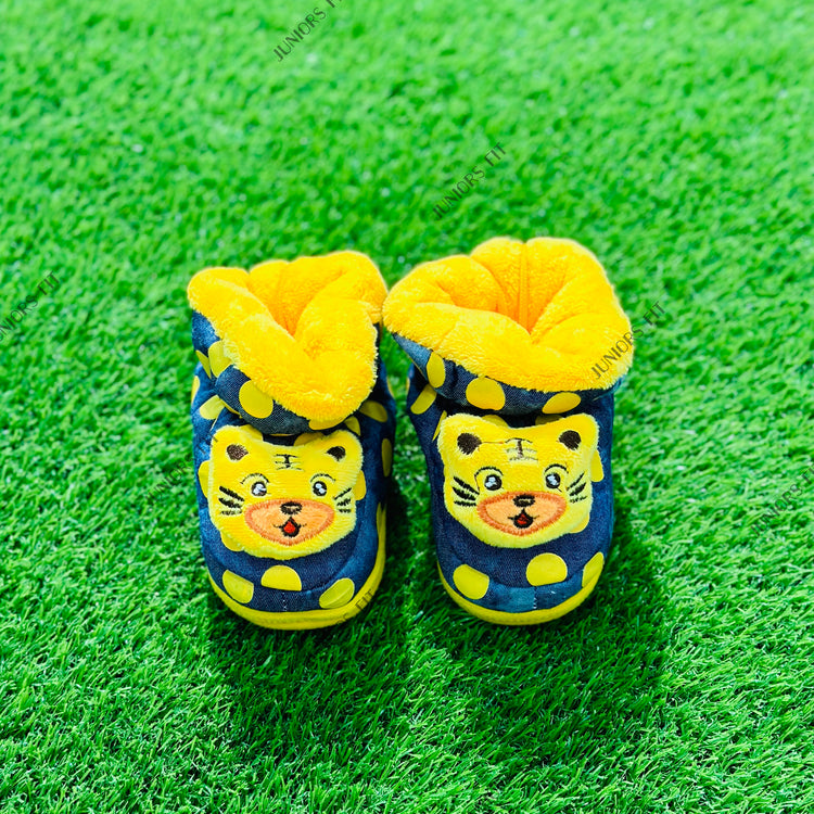 KMR Blue & Yellow Cat Warm Winter Shoes SH7001A