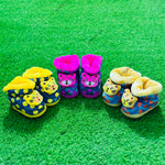 KMR Blue & Yellow Cat Warm Winter Shoes SH7001A