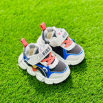 Black & Gray FeKIDS Strap Shoes SH7035A