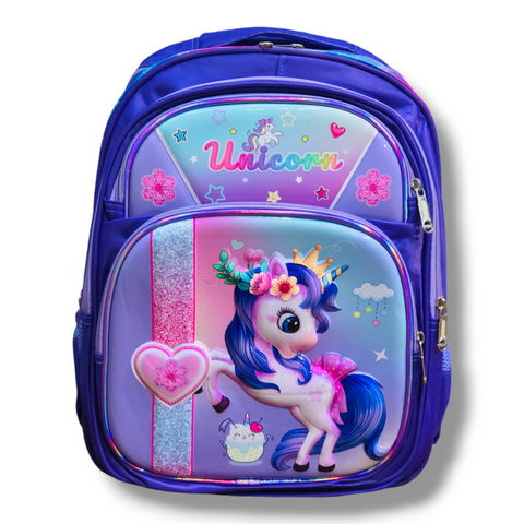 Purple Unicorn School Bag 16 Inch - Perfect for Little Angle BG5545F