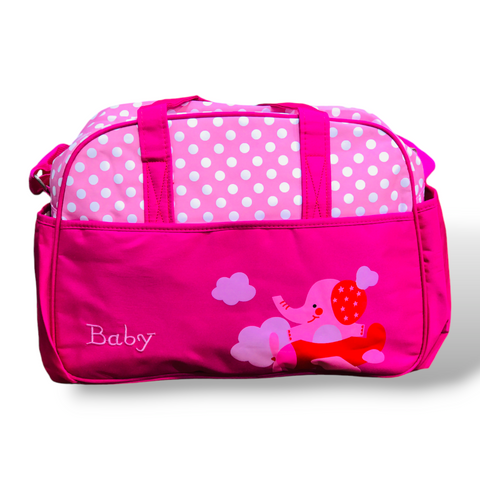 Pink Large Capacity Mother Travel Baby Diaper 2 PCs Bag BG5553B