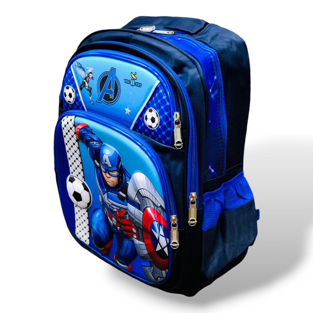 Navy Blue Avengers School Bag 16 Inch - Perfect for Little Superheroes BG5545G