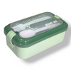 Green & Pistachio Portable Rectangle Lunch Box With Spoon Set 800 ML BCP1059A