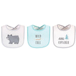 HB Wild & Free Pack of 3 Towel Bibs BB2013D