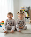 JF 2 PC Skin Color NAP Time Autumn & Winter Terry Fabric Track Suit, Sweatshirt and Trouser Set TS6418F