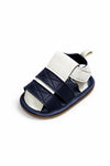 JF Navy Blue & White Summer Rubber-Soled Sandals for Boys SDL7560C