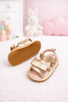 JF Gold Color Summer Rubber-Soled Sandals for Girls SDL7556A