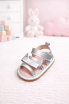 JF Silver Color Summer Rubber-Soled Sandals for Girls SDL7556B