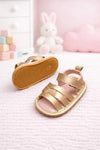 JF Gold Color Summer Rubber-Soled Sandals for Girls SDL7557A