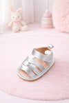 JF Silver Color Summer Rubber-Soled Sandals for Girls SDL7557B