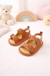 JF Brown Summer Rubber-Sole Sandals for Boys And Girls SDL7566B