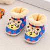 KMR Blue & Brown Cat Warm Winter Shoes SH7001B