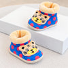 KMR Blue & Brown Cat Warm Winter Shoes SH7001B