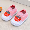 Pink Baby Soft Bottom Walking Sneakers Toddler Rubber Sole Fruit Character First Walkers Infant Shoes SH7168D