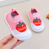 Pink Baby Soft Bottom Walking Sneakers Toddler Rubber Sole Fruit Character First Walkers Infant Shoes SH7168D