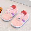 Pink Baby Soft Bottom Walking Sneakers Toddler Rubber Sole Cartoon Character First Walkers Infant Shoes SH7168F