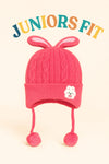 Pink Imported Baby Fashion Knitted Warm Winter Wool Cap (6 Months -3 Years) CP5096A
